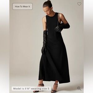 J. Crew Black Maxi Dress